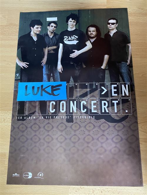 Luke - En Concert - La Vie Presque - 40x60cm - Affiche