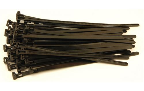 Attache cables rilsan recuperable reutilisable 50 colliers plastiques - Oc-pro
