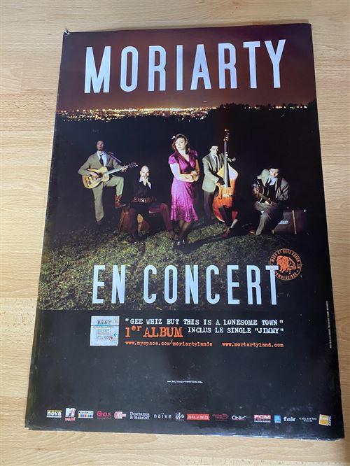 Moriarty - En concert - 40x60cm - Affiche