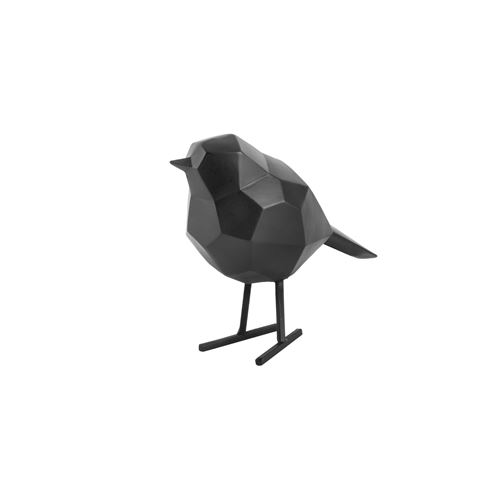 Oiseau en résine mat origami 17cm
