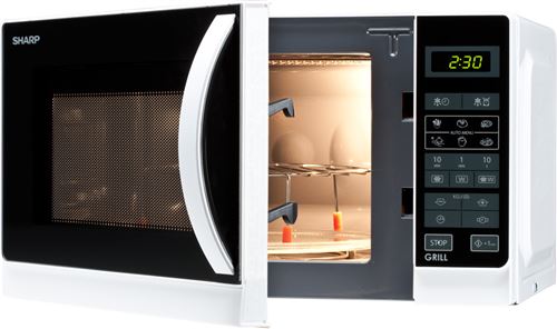 Sharp R-642(W)W - magnetron met grill - vrijstaand - wit