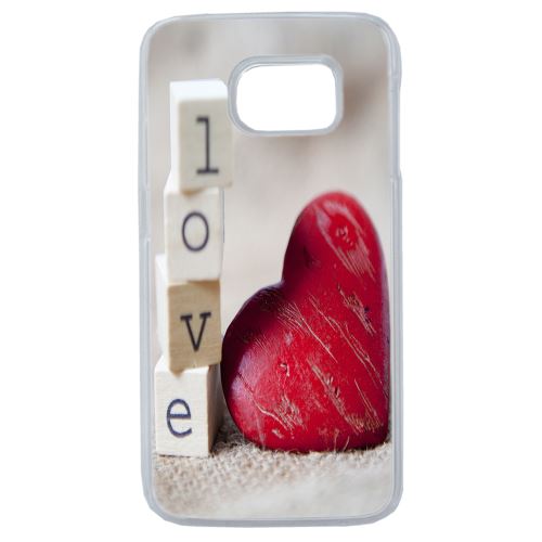 Coque Rigide Pour Samsung Galaxy S6 Edge Plus Motif Coeur 2 Amour