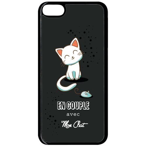 Coque Apple Ipod Touch 6 En Couple Avec Mon Chat Fond Noir 2