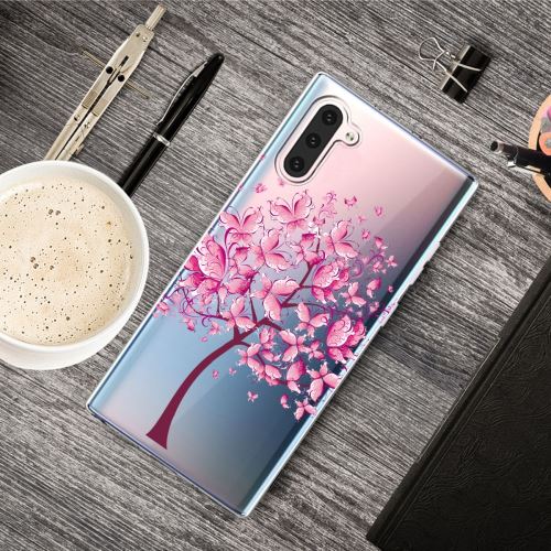 Coque en TPU impression de modèle mignon souple papillon pour votre Samsung Galaxy Note 10