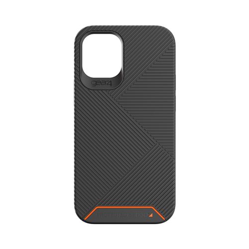 Gear4 Battersea - Coque de protection pour téléphone portable - polycarbonate, D3O, polyuréthanne thermoplastique (TPU) - noir - pour Apple iPhone 12 mini