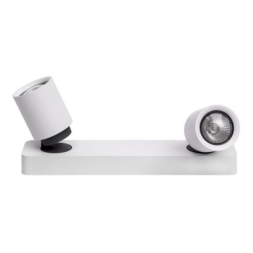 Paris Prix - Applique Murale 2 Spots scope Blanc