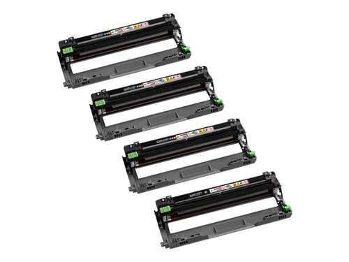 Brother DR-243CL Tambour de Remplacement Original pour Imprimante Laser, Imprime 18 000 pages, Noir, Cyan, Magenta, Jaune Lot de 4