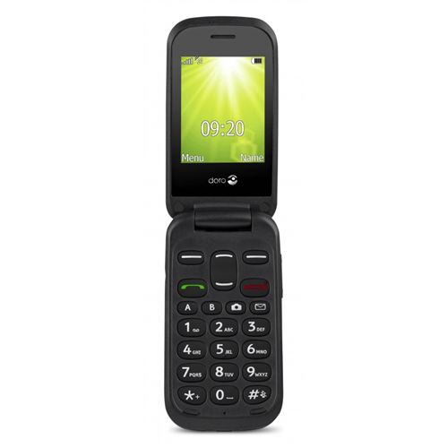 doro primo 2404 negro móvil senior dual sim 2.4'' cámara 0.3mp bluetooth radio fm micro sd incluye base de carga