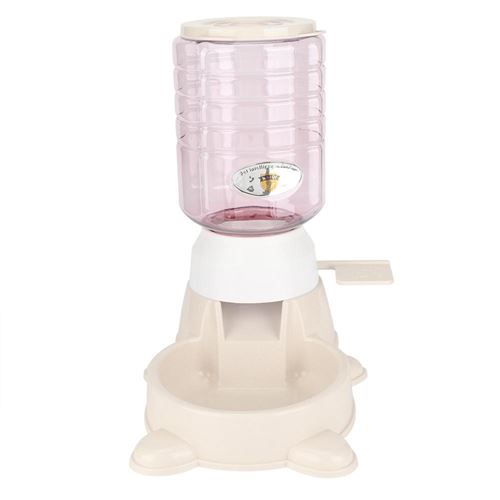 Comparer les prix de PP Pet Feeder Automatique Pet Chat Chien Alimentation Bol Distributeur De Nourriture (Abricot)