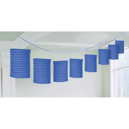 guirlande lampions bleu marine 365 cm