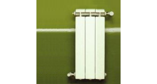 Chauffage central fonte aluminium 3 éléments blanc KLASS 700 Global référence 3xKLASS700B.