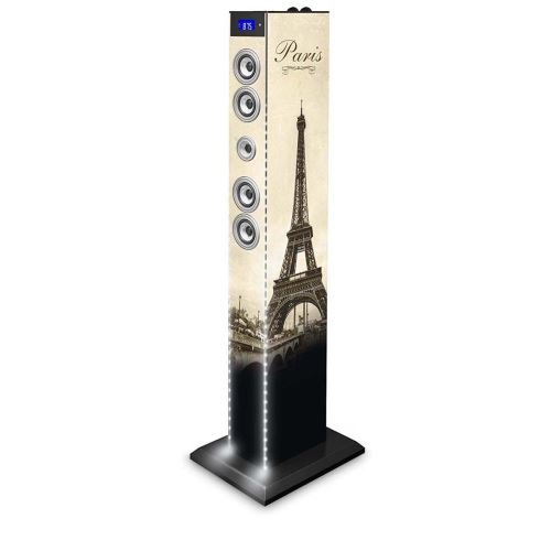 Tour multimédia Bluetooth TW6PARISBTLIGHT1 LED blanche