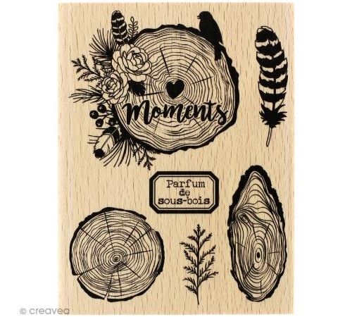 Tampon bois Gypsy forest - Parfum de sous-bois - 100 x 130 mm