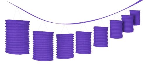 Amscan lanternes pendulaires 365 cm violet