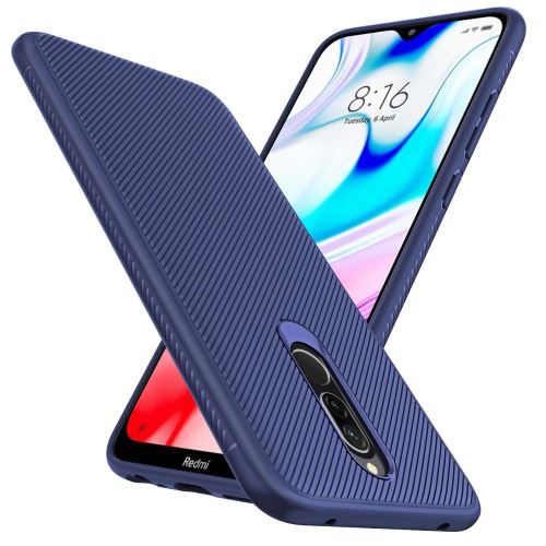 Coque Pour Xiaomi Redmi 8 Tpu Bleu Housse Etui En Silicone Gel Souple hfs-house®