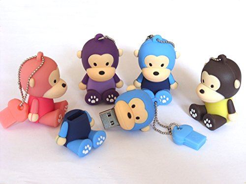 818-TEch No33200090008 Hi-Speed 2.0 clé USB 8Go singe chimpanzé T-shirt 3D pourpre
