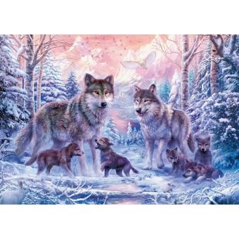 Puzzle adulte : les loups arctiques - 1000 pieces - animaux - ravensburger  - Puzzle - Achat & prix