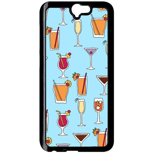 Coque Htc A9 Cocktail Fond Bleu