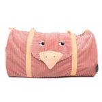 Les Déglingos - Sac week-end enfant "Pomelos l'autruche" - 48 x 25 x 25 cm - Rose