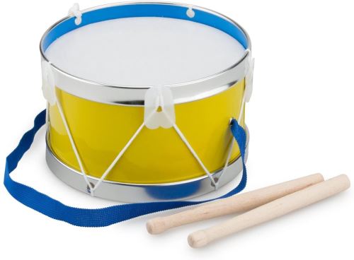 New Classic Toys tambour 17 cm jaune junior 3 pièces