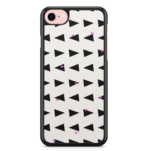 Coque Fifrelin pour iPhone 7 PLUS et iPhone 8 PLUS Motif Triangles Noirs Roses