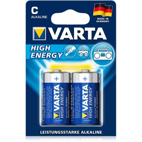 Varta Lot de 2 Piles Alcaline LongPower C X2 1,5V (LR14)