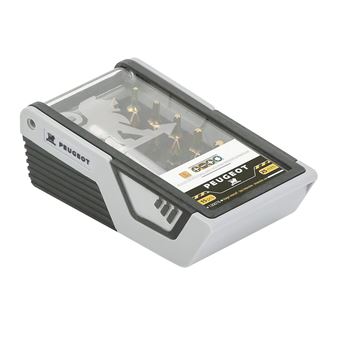 Set de 15 Pi/èces Peugeot 130076 Coffret dEmbouts de vissage HSS LG25mm usage intensif Gris