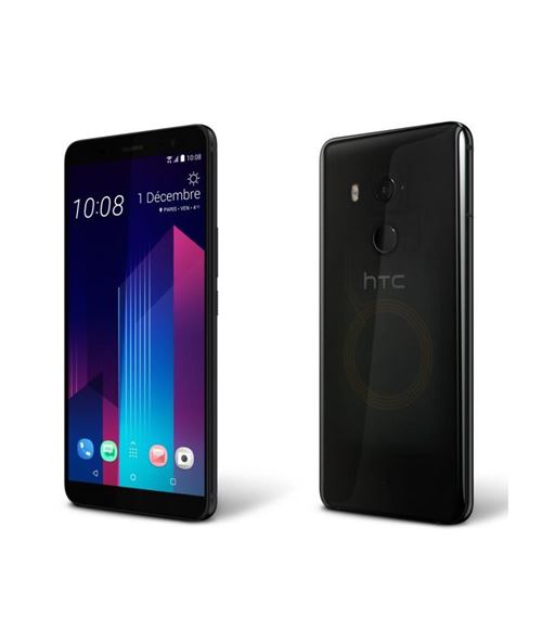 Htc U11+ - 4G Smartphone - Double Sim - Ram 6 Go / Mémoire Interne 128 Go - Microsd Slot - Écran LCD - 6" - 2880 X 1440 Pixels - Rear Camera 12 Mp - Front Camera 8 Mp - Céramique Noire