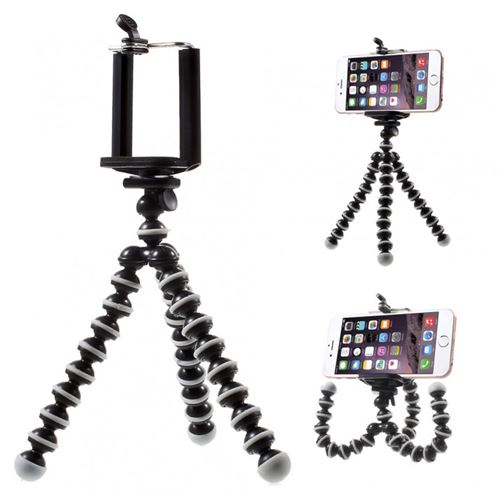 Trépied pour téléphone avec pieds flexibles pour photos vidéos
