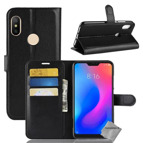 Housse etui coque pochette portefeuille pour Xiaomi Redmi Note 6 Pro film ecran NOIR htdmobiles Coque et etui telephone mobile Achat prix fnac