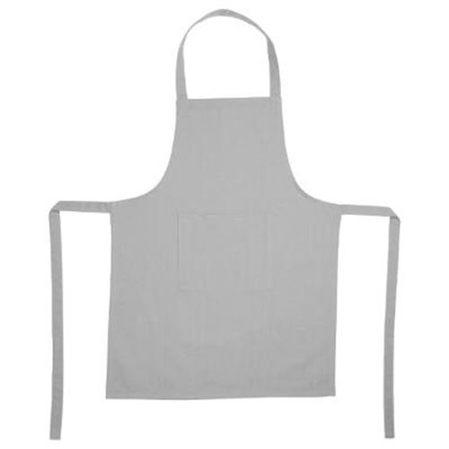 Tablier de cuisine ""coton"" 80cm gris clair