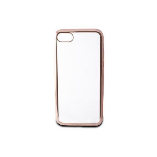 Protection pour téléphone portable Iphone 7/8 Flex Metal TPU Transparent Or rose Métallisé