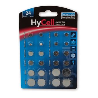 0€11 sur HyCell Jeu économique de 24 piles boutons / 1 paire pour