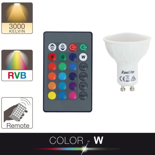 Xanlite - Ampoule LED Spot - Culot GU10 - 4,2W - 280 Lumens - Blanc - Image 3