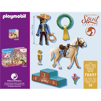 Playmobil Spirit Au galop en toute liberté 70697 Rodeo Apo