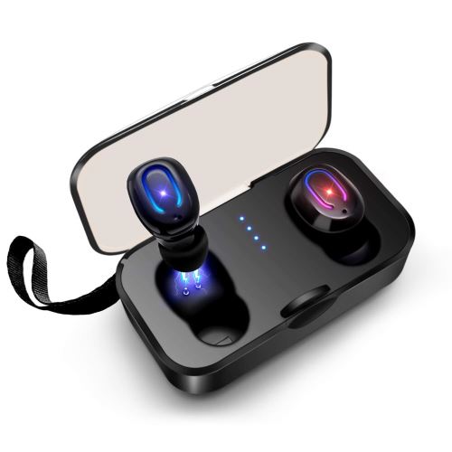 Ecouteurs T18 Bluetooth Oreillettes Sans Fil Sport Noir