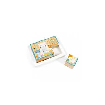 Barquette Janod 6 cubes Pure
