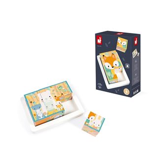 Barquette Janod 6 cubes Pure