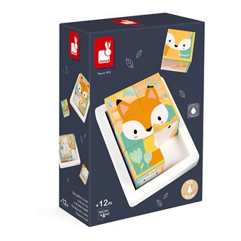 Barquette Janod 6 cubes Pure