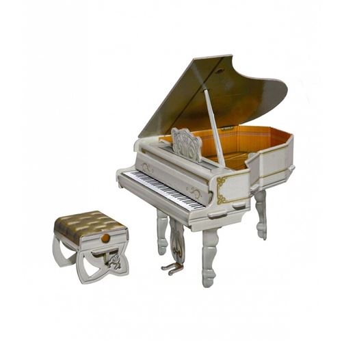 Piano à queue (blanc)