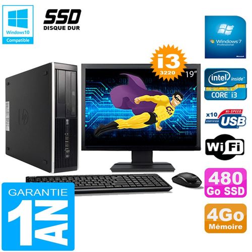 Acheter Pc hp compaq pro 6300 sff i3-3220 4go 480go ssd graveur dvd wifi w7 ecran 19' État correct - 329,00 € Pc hp compaq pro 6300 sff i3-3220 4go 480go ssd graveur dvd wifi w7 ecran 19' État correct - Hewlett-Packard reconditionné disponible sur Fnac