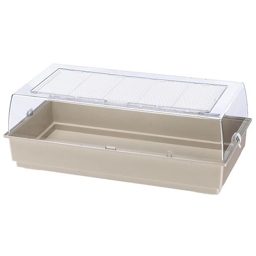 Ferplast Grande cage en plastique pour lapins et cobayes MAXI DUNA MULTY Maisonnette pour cobayes petits lapins nains, petits animaux, grille d'aération, toit transparent avec grillage en métal peint Blanc et fond en plastique, 99 x 51,5 x h 36 cm