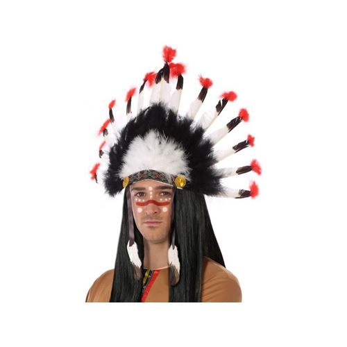 Coiffe à plumes d'indien - Déguisements et fêtes