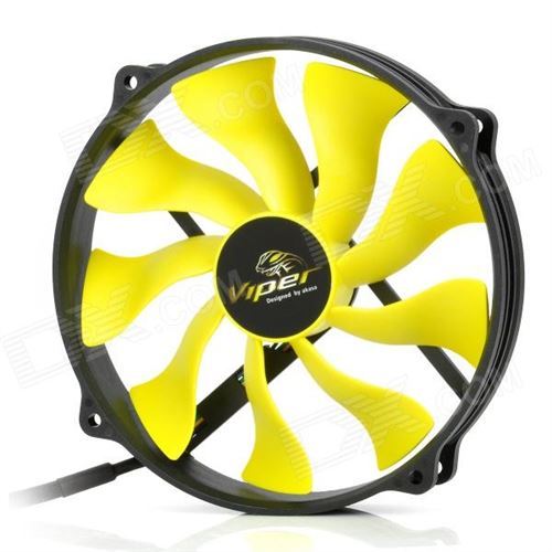Akasa Viper R Fan AK-FN073 - Ventilateur ch&acirc;ssis - 145 mm - jaune