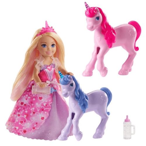 Poupée Barbie Dreamtopia - Princesse Chelsea et ses licornes