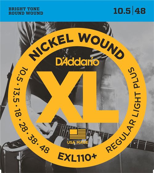 D'Addario EXL110+ Nickel Wound Regular Light Plus 10.5/48 - Image 2