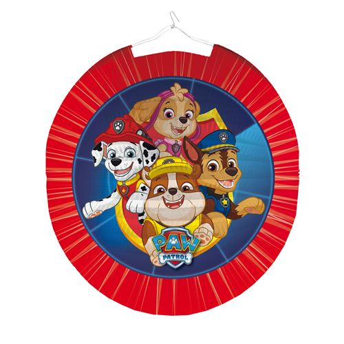 Amscan lanterne Patte Patrouille junior 25 cm rouge/bleu