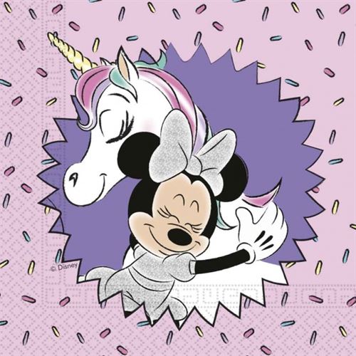 Procos serviettes de table Minnie Unicornviolet 33 cm 20 pièces