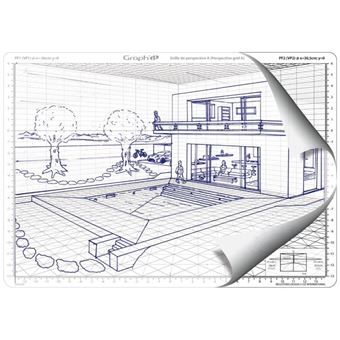 Grille de perspective Graph'it D Cube en Perspective Oblique