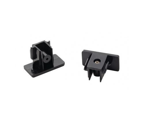 Embouts pour rail 1 allumage 230v, noir, 2 pièces